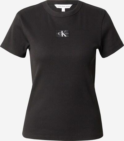 Calvin Klein Jeans T-shirt en noir / blanc, Vue avec produit