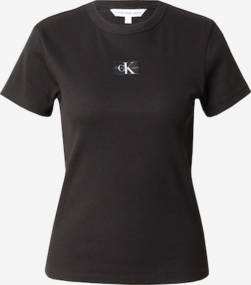 T-shirt Calvin Klein Jeans en noir : devant