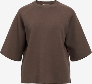 Pull-over 'OBJReynard' OBJECT en marron : devant
