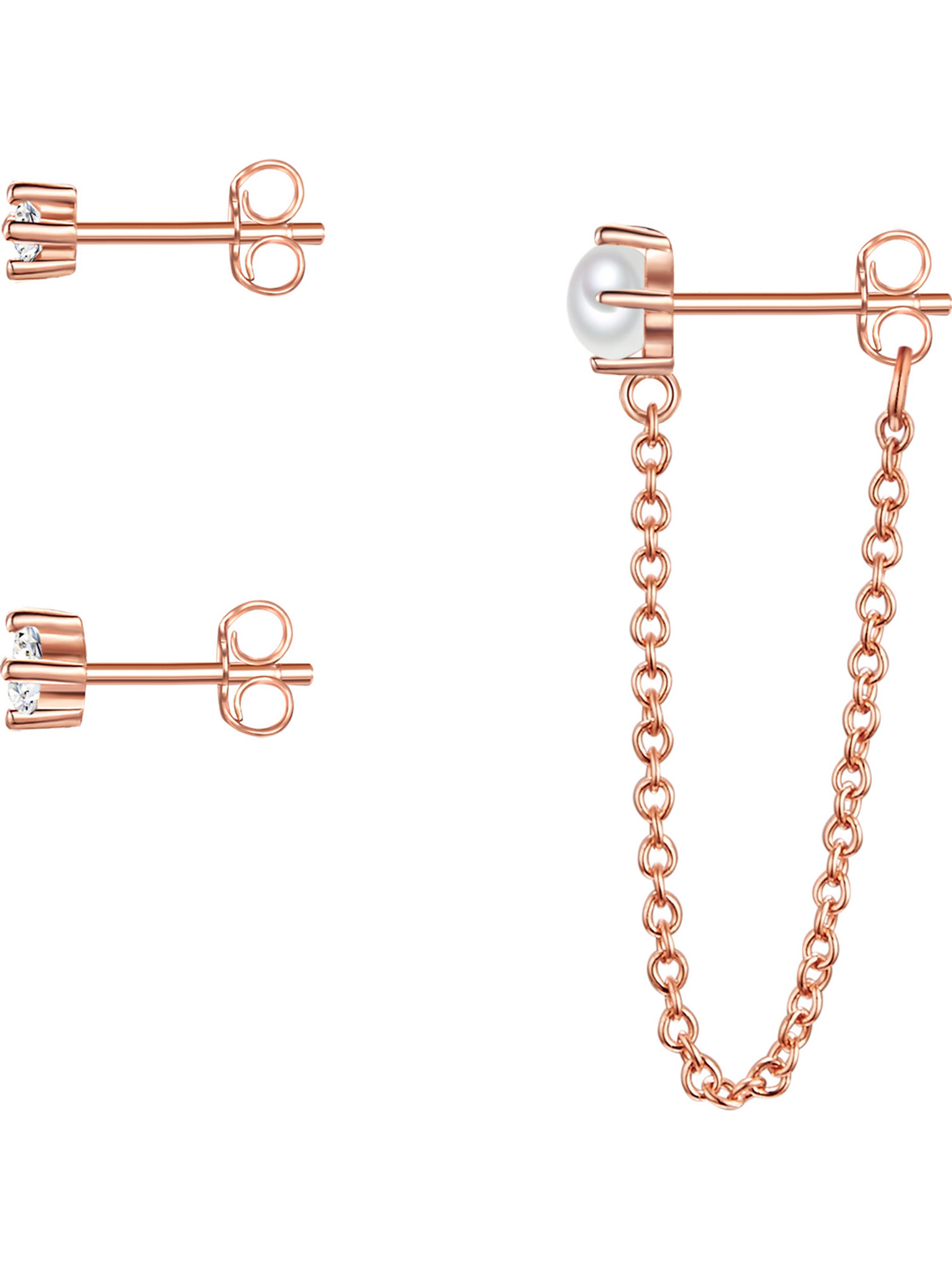 Boucles d'oreilles Glanzstücke München en or : devant