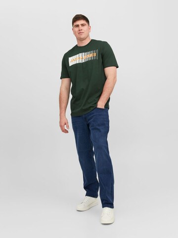 žalia Jack & Jones Plus Marškinėliai