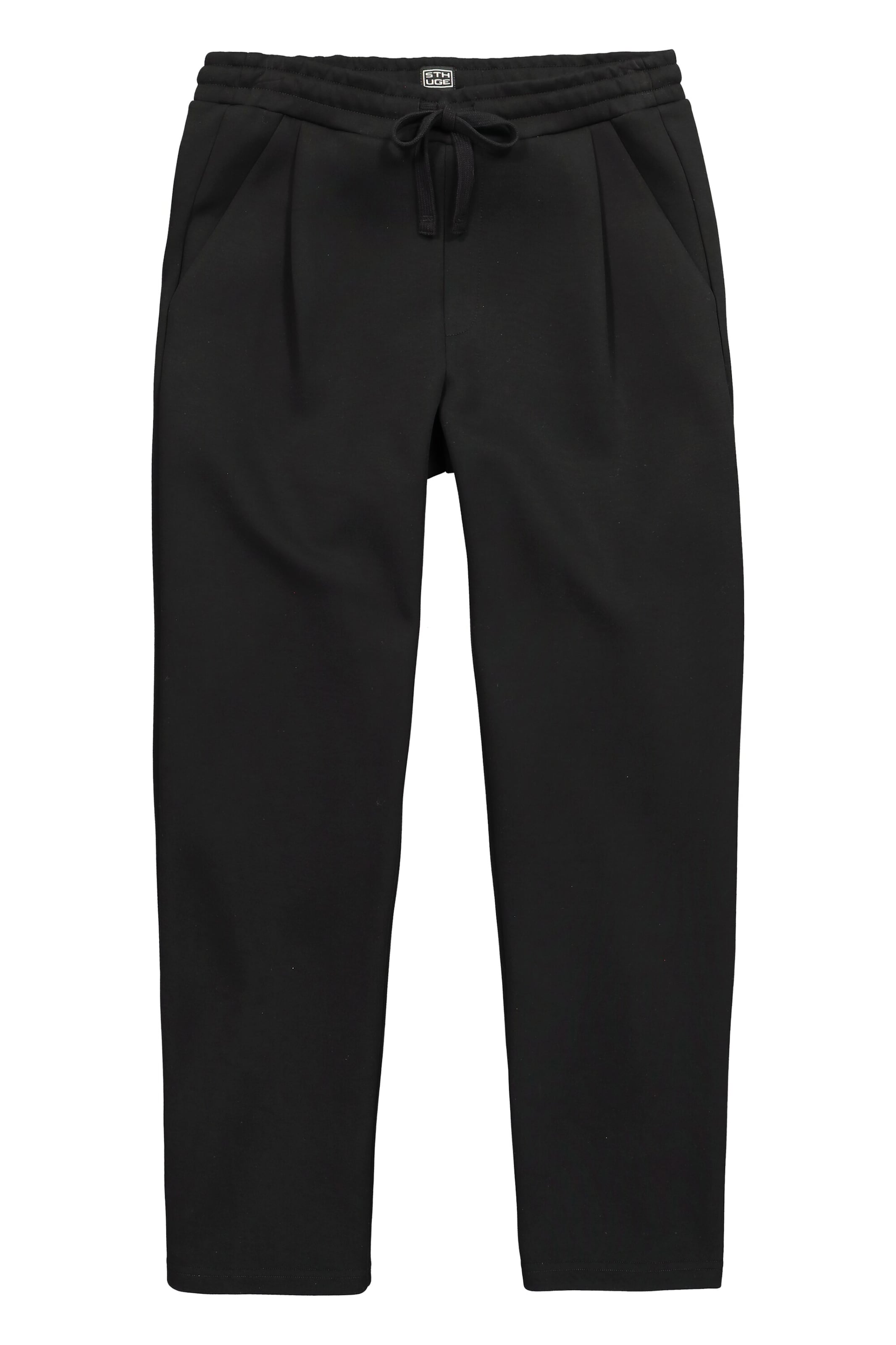 STHUGE Regular Broek in Zwart: voorkant