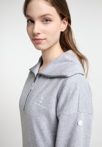 DreiMaster Maritim Sweatshirt 'Bridgeport' in Grijs