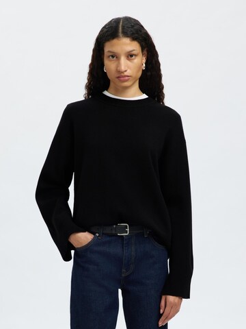 SELECTED Pullover i sort: forside