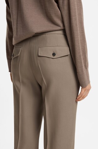 BOSS Flared Hose 'Gabardine ' in Braun