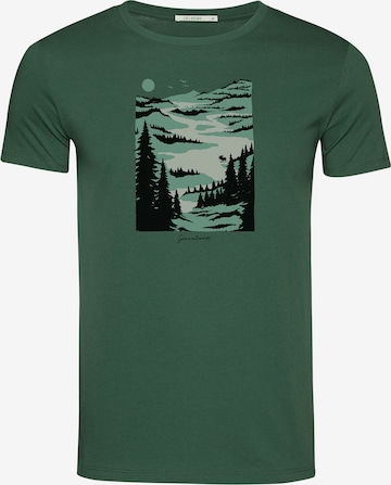 GREENBOMB Shirt 'Nature Lakeside' in Groen: voorkant