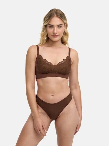 cfab (formerly creamy fabrics) Push-up BH in Bruin: voorkant