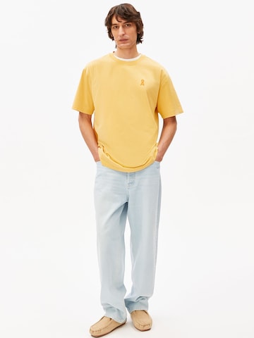 ARMEDANGELS T-Shirt ICONIC Å MAARKOS in Gelb