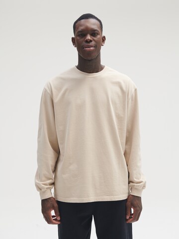 Sinned x ABOUT YOU Shirt 'David' in Beige: voorkant