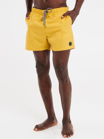 PROTEST Board Shorts 'PRTYESSINE' in Yellow