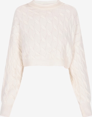 DreiMaster Vintage Svetr – bílá: přední strana