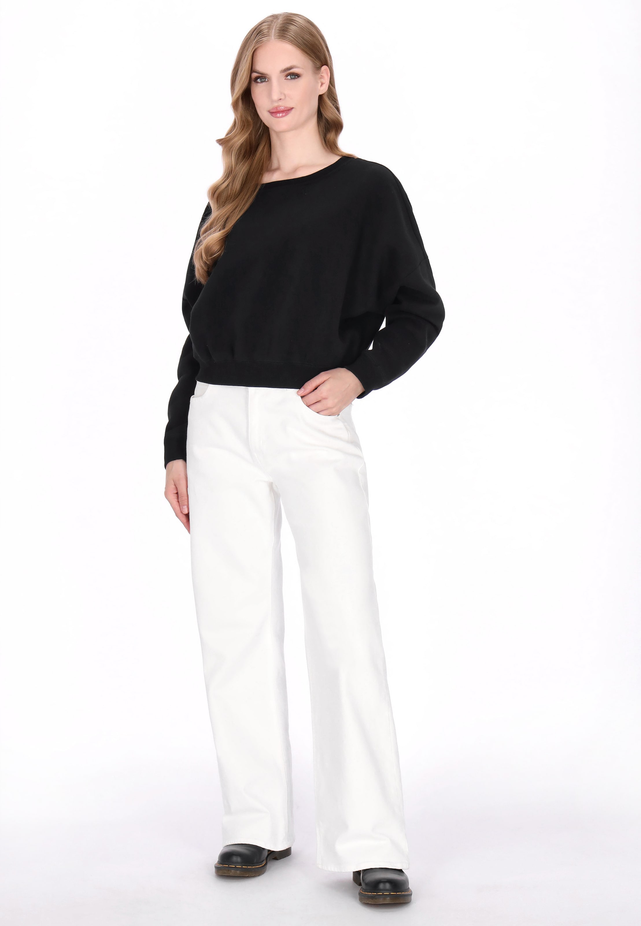 DreiMaster Vintage Sweatshirt 'Vintage' in Zwart