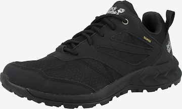 JACK WOLFSKIN Wanderschuh 'Woodland' in Schwarz: predná strana