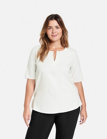 SAMOON Shirt in White: front