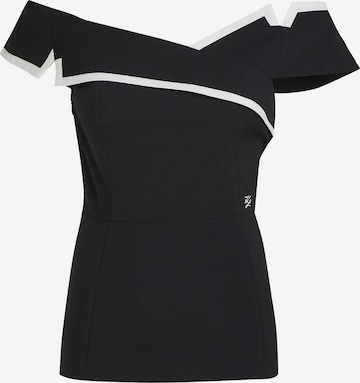 juoda Karl Lagerfeld Palaidinė: priekis