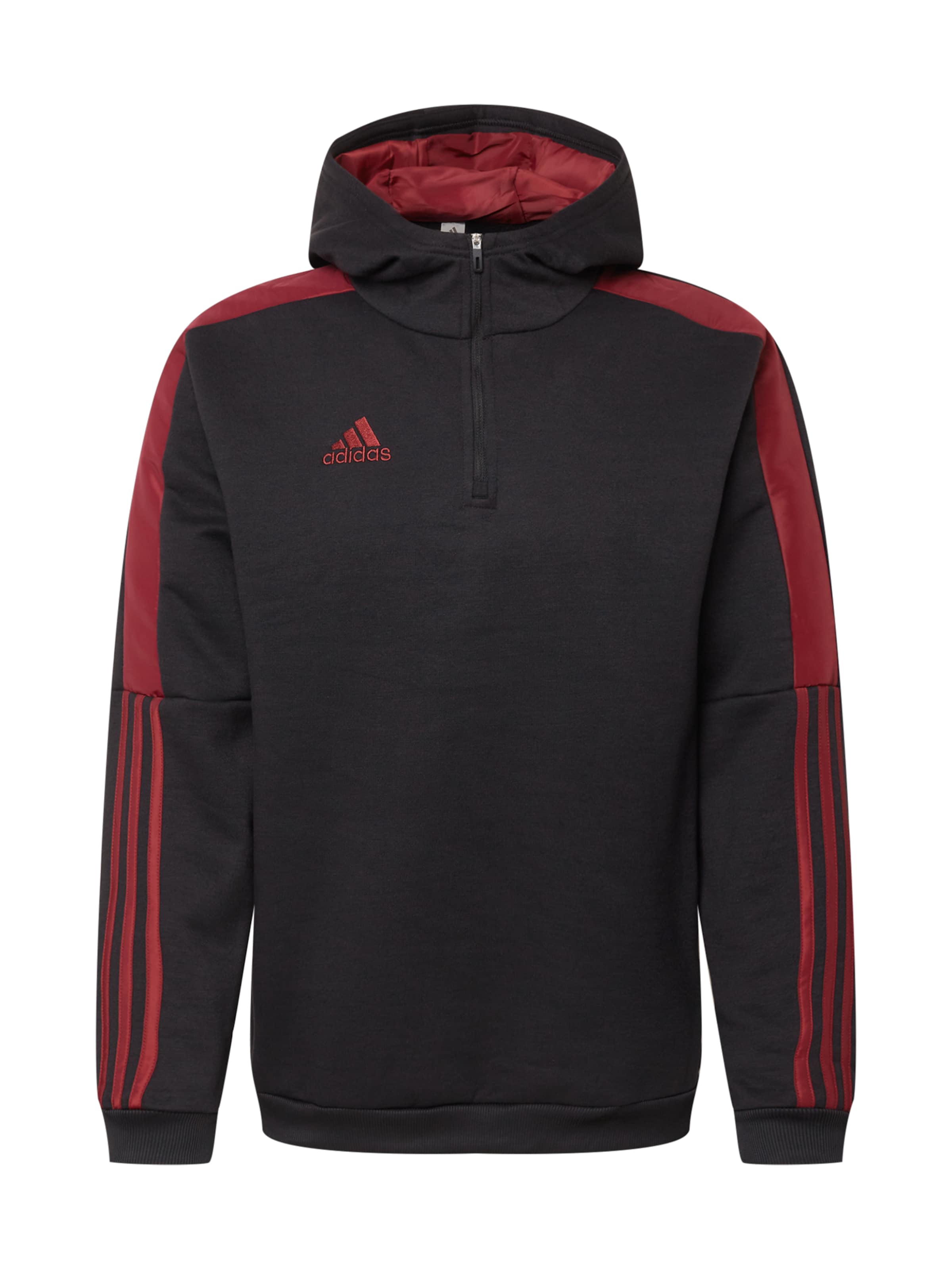 adidas black red hoodie