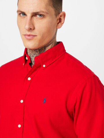 Regular fit Cămașă de la Polo Ralph Lauren pe roșu