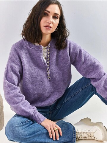 Pullover di Bianco Lucci in lilla