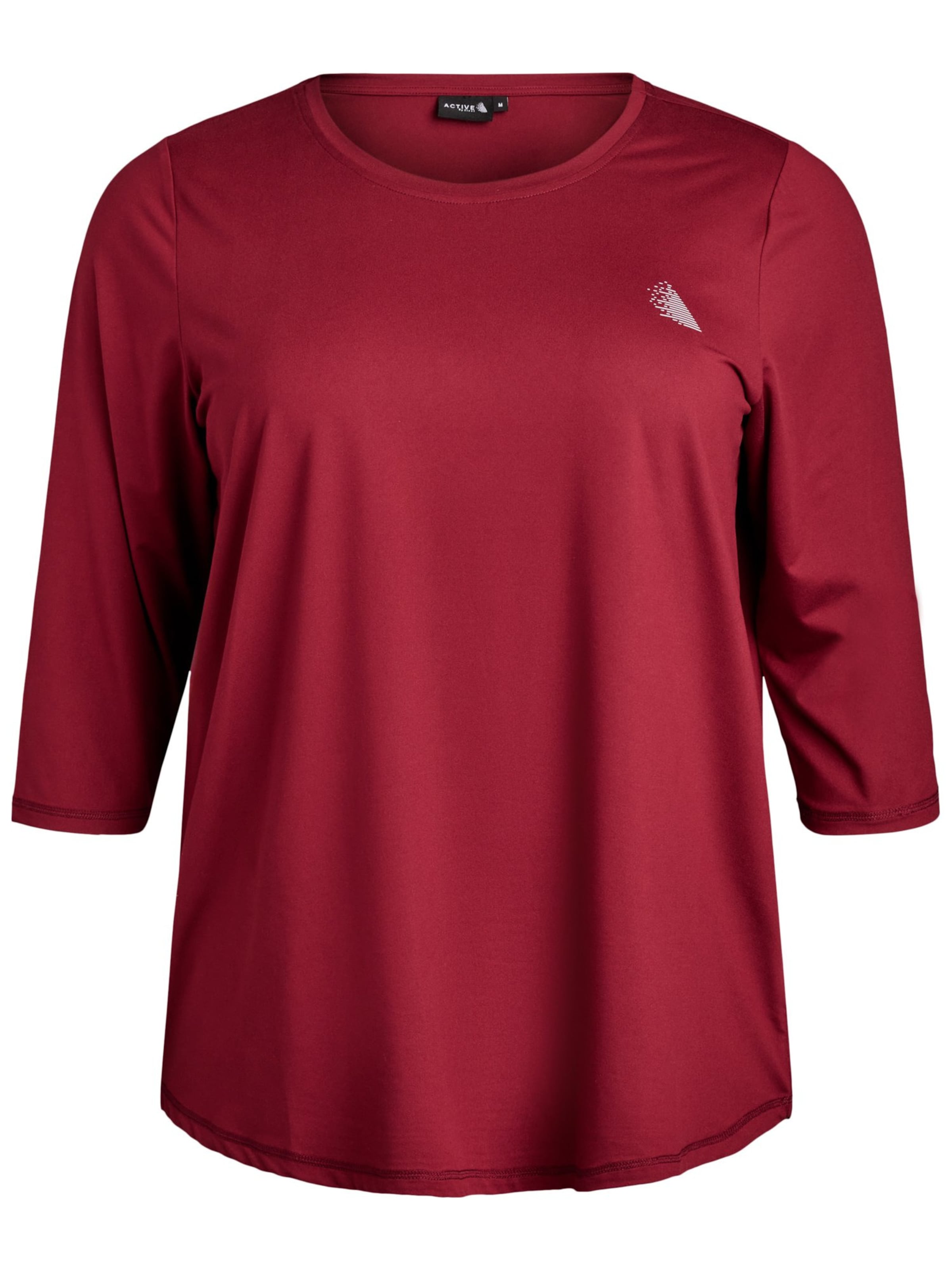 T-shirt fonctionnel 'Abasic One' Active by Zizzi en rouge : devant