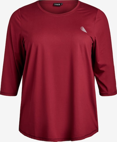 Sportiniai marškinėliai 'Abasic One' iš Active by Zizzi, spalva – vyšninė spalva / balta, Prekių apžvalga