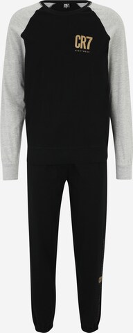 CR7 - Cristiano Ronaldo Long Pajamas in Black: front