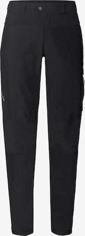 VAUDE Regular Outdoor Pants 'Qimsa' in Black: front