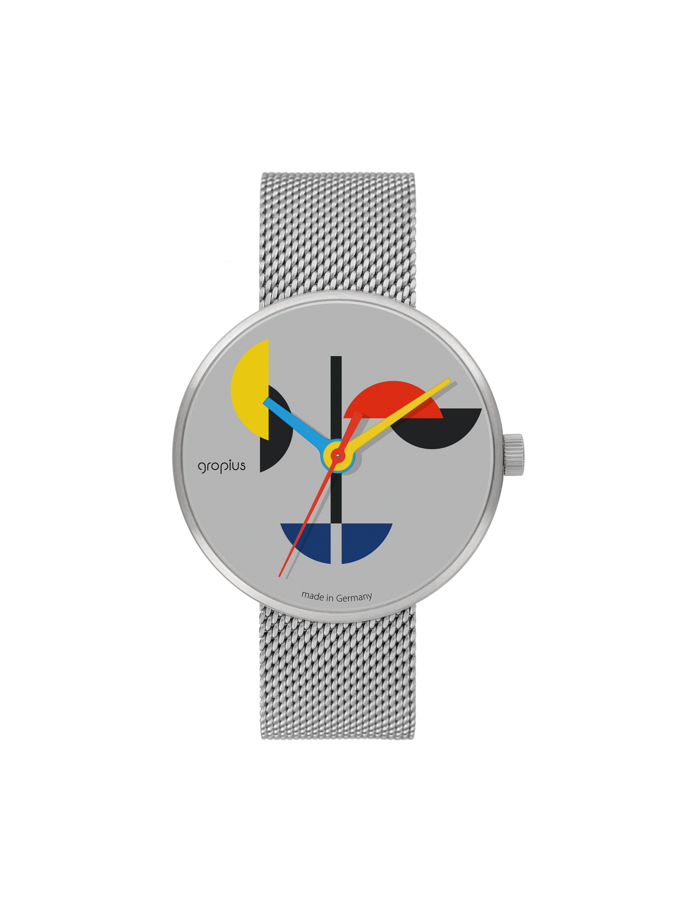 WALTER GROPIUS Analog Watch 'TRIADE DER SINNE' in Grey: front