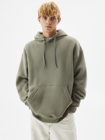 Pull&Bear Sweatshirt in Grün: predná strana