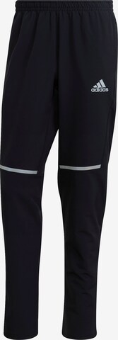 ADIDAS SPORTSWEAR Regular Sports trousers 'Own The Run Soft Shell' in Black: front