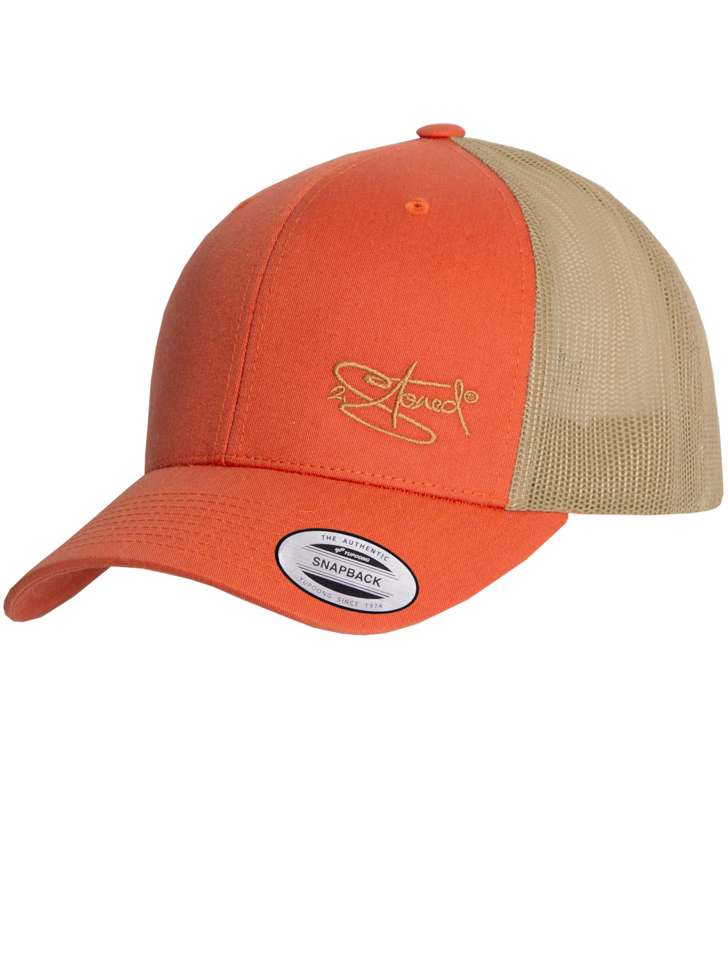 2Stoned Cap 'Flexfit Trucker Retro 2-Tone' in Orange: front