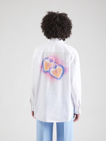 Camicia da donna 'Elisana_B' di HUGO in bianco: frontale