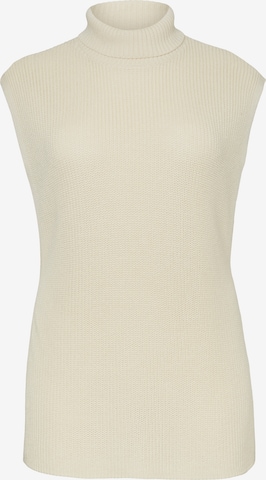 Coupe slim T-shirt 'Myrna' Vero Moda Curve en beige : devant