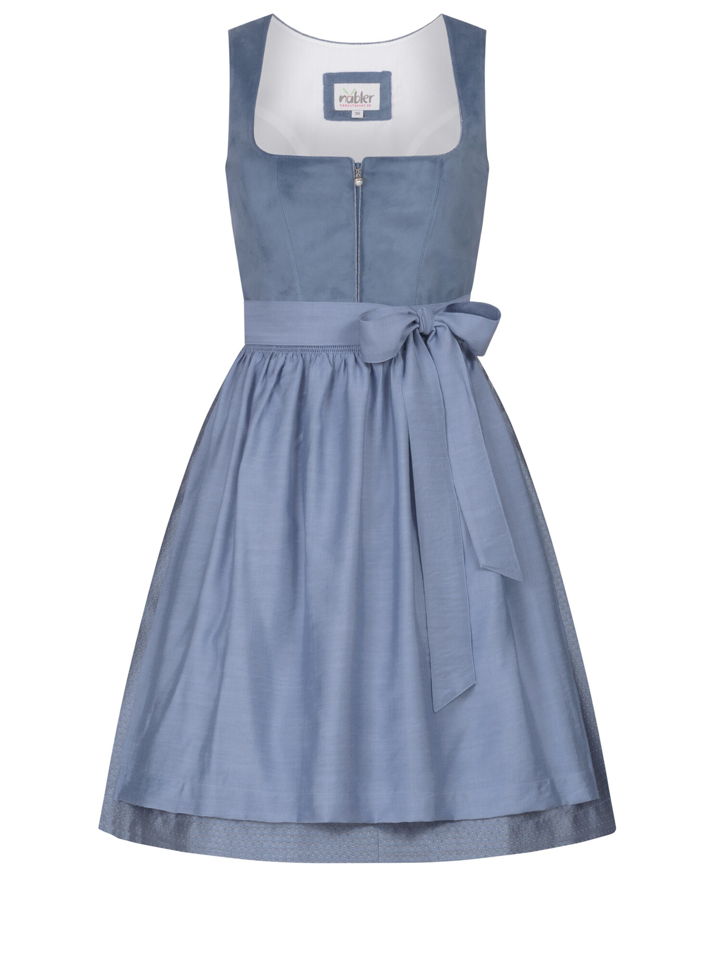 Trachtenhof Nübler Dirndl 'Dirndl mini Kaja'‌‌‌‌‌‌ in Blau: Vorderseite