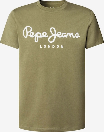 T-Shirt Pepe Jeans en vert : devant
