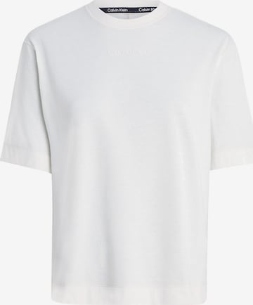 T-shirt fonctionnel Calvin Klein Sport en blanc : devant