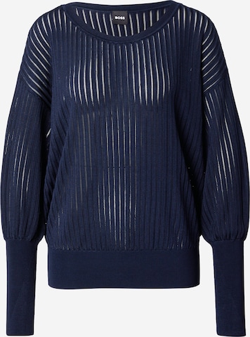 BOSS Black Sweater 'Fallonia' in Blue: front