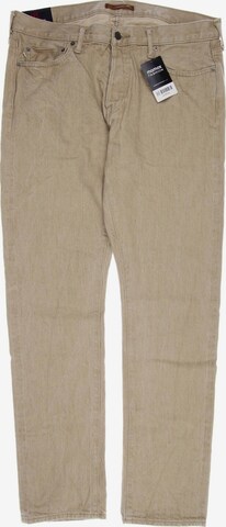 Abercrombie & Fitch Jeans 34 in Beige: predná strana