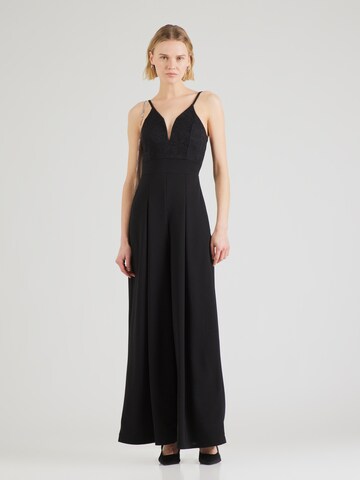 Tuta jumpsuit 'JACKIE' di WAL G. in nero: frontale