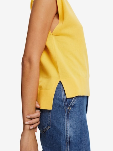 T-shirt ESPRIT en jaune