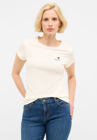 MUSTANG T-Shirt 'Loa' in Weiß: Vorderseite