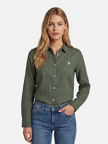 U.S. POLO ASSN. Blouse in Green: front