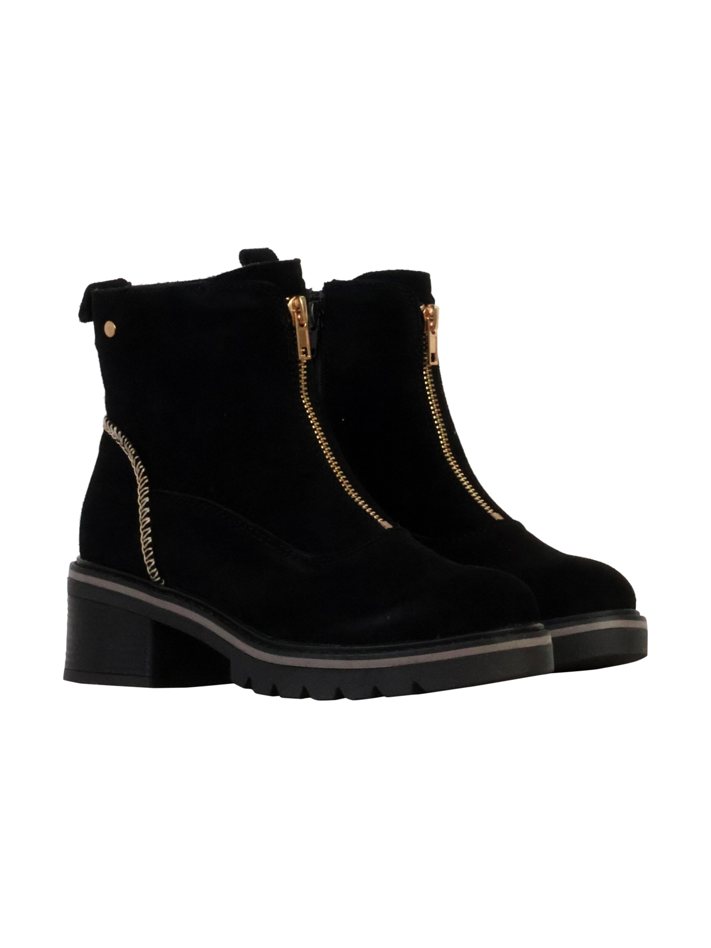 Bottines 'Lederstiefeletten Alenoa' The Divine Factory en noir