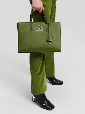 Borsa a mano 'Rue St-Guillaume' di Karl Lagerfeld in verde: frontale