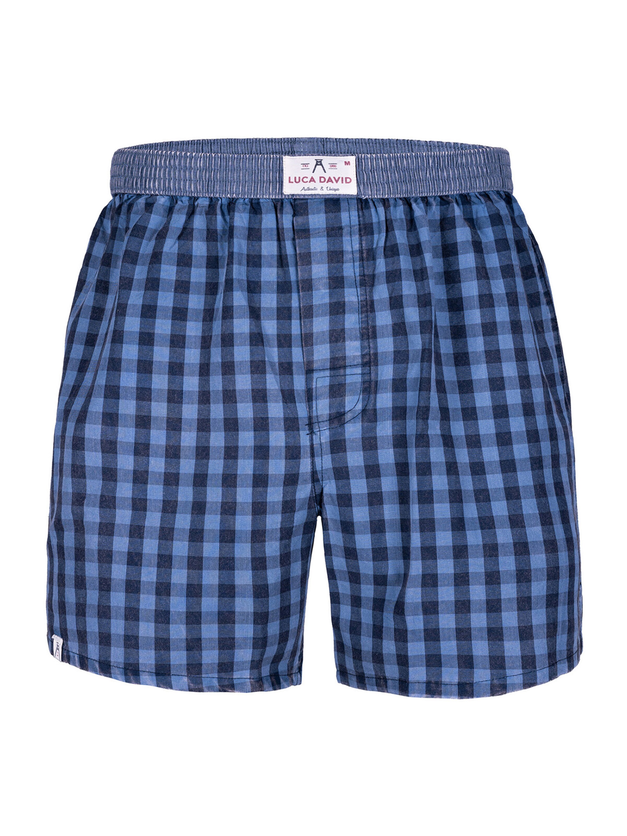 Luca David - Calzoncillo boxer 'Olden Glory' en azul