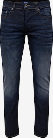 Only & Sons Slimfit Farkut 'ONSLOOM' värissä sininen: etupuoli