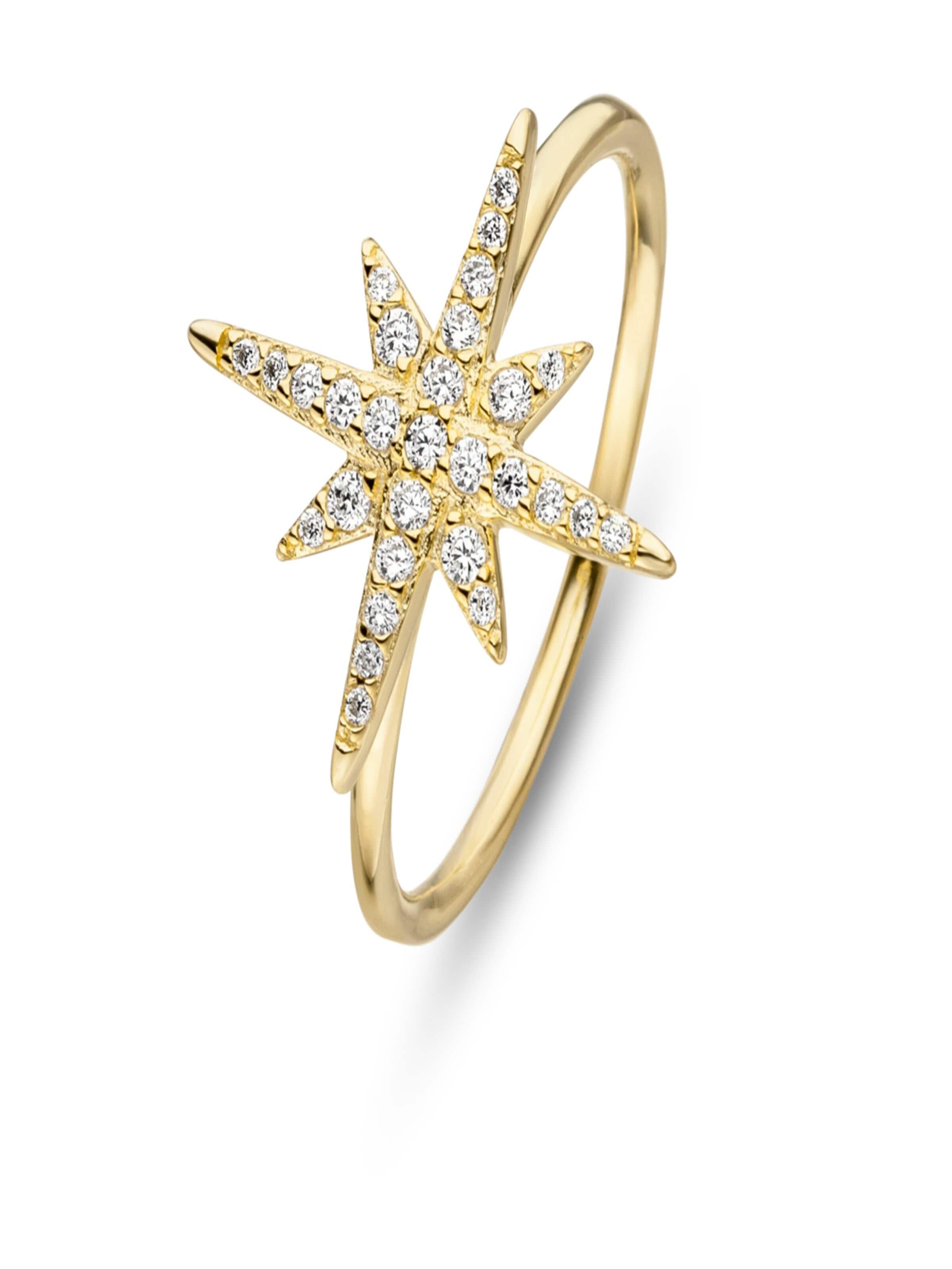Fiocco Jewelry Ring 'Luna' in Gold: front