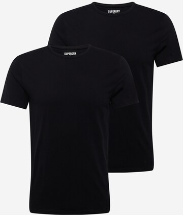 Superdry - Camiseta en negro: frente
