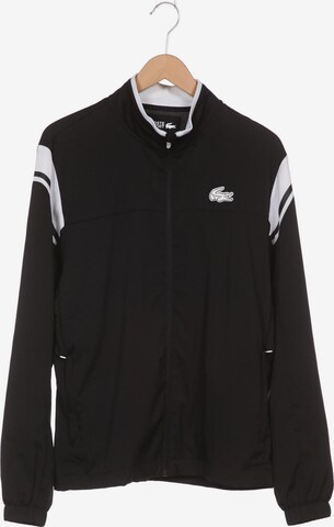 Lacoste Sport Sweatshirt & Zip-Up Hoodie in L in Black: front