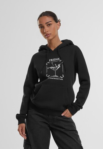 Mister Tee Sweatshirt 'F-Word' in Zwart: voorkant