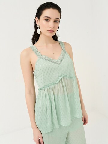 Camomilla Italia Top in Groen: voorkant
